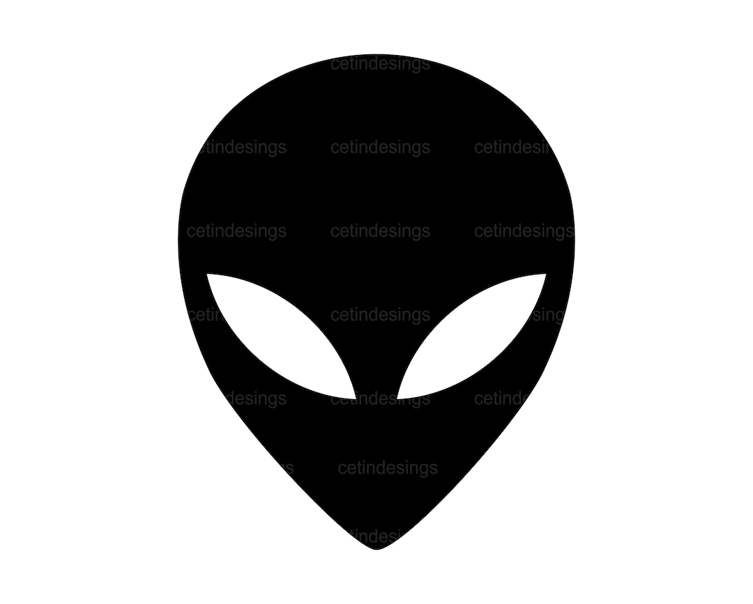 Alien Head Svg Alien Face Png Alien Cut Files (Download Now) - Etsy