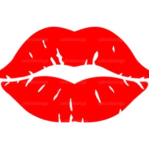 赤い唇 PNG、SVG、クリップアート、Jpg、ベクター、キス SVG