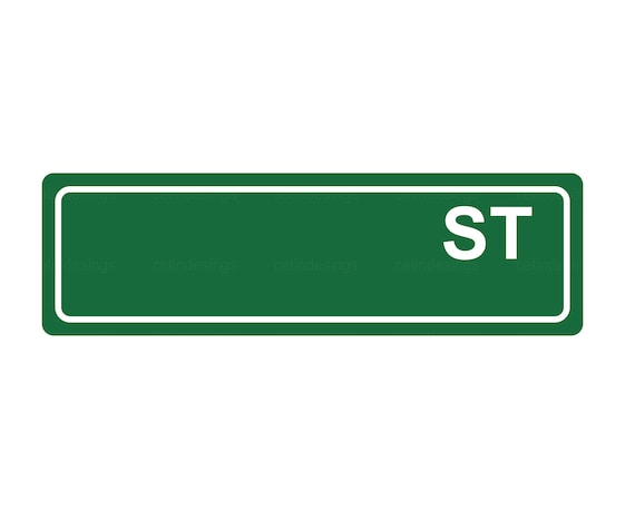 Blank Street Signs Svg Layered Blank Street Signs Cut File Blank Street  Signs Png - Etsy