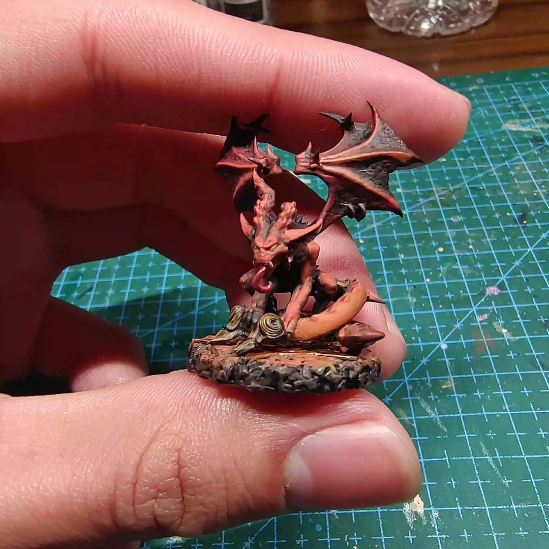 Handmade Devil Board Game Piece Miniature Dnd Demon Monster Etsy