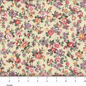Country Floral 1st quality 100% Cotton Fabric for sewing, crafting, and quilting