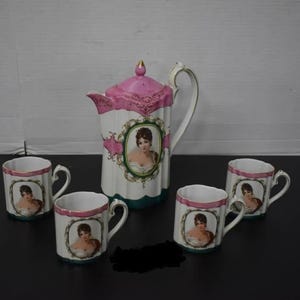 Royal Vienna Chocolate Pot With Four Cups