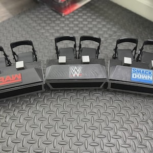 Wrestling Figures Commentator Table Set for WWE Figures Raw, SmackDown