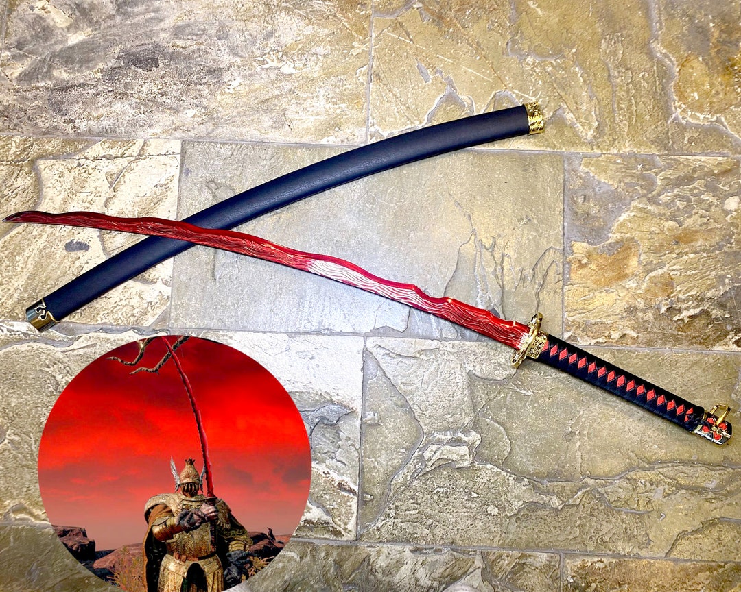 112.5 CM Elden Ring Rivers of Blood Swordgame Replica Sword Etsy