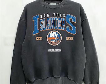 New York Islanders Ice Hockey Vintage Comfort Color Sweatshirt, Retro 90s New York Islanders Hockey Team Crewneck Tee, Gift For Fan