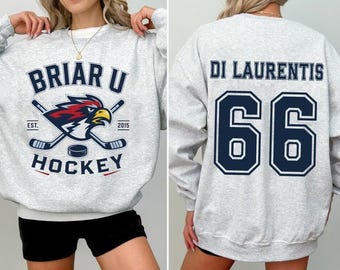 Custom Briar U Hockey Sweatshirt, Hockey Romance T-Shirt, Off-Campus Apparel