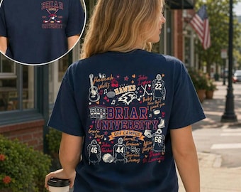 Briar U Doodle Art Hockey Vintage Comfort Color Shirt, Garrett Graham Dean Di Laurentis John Logan T-Shirt, University Hockey Lover Gift
