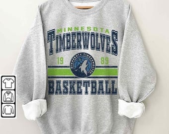 Minnesota Basketball Vintage Sweatshirt, Gift For Fan Timberwolves Christmas, Basketball 90s Grahphic Tee