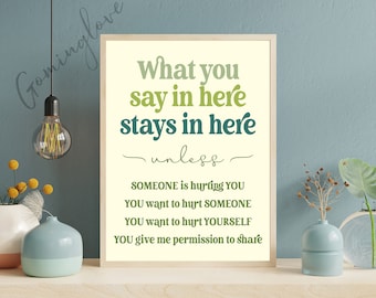 Counseling Office Poster, Retro Wall Art (Digital Download)