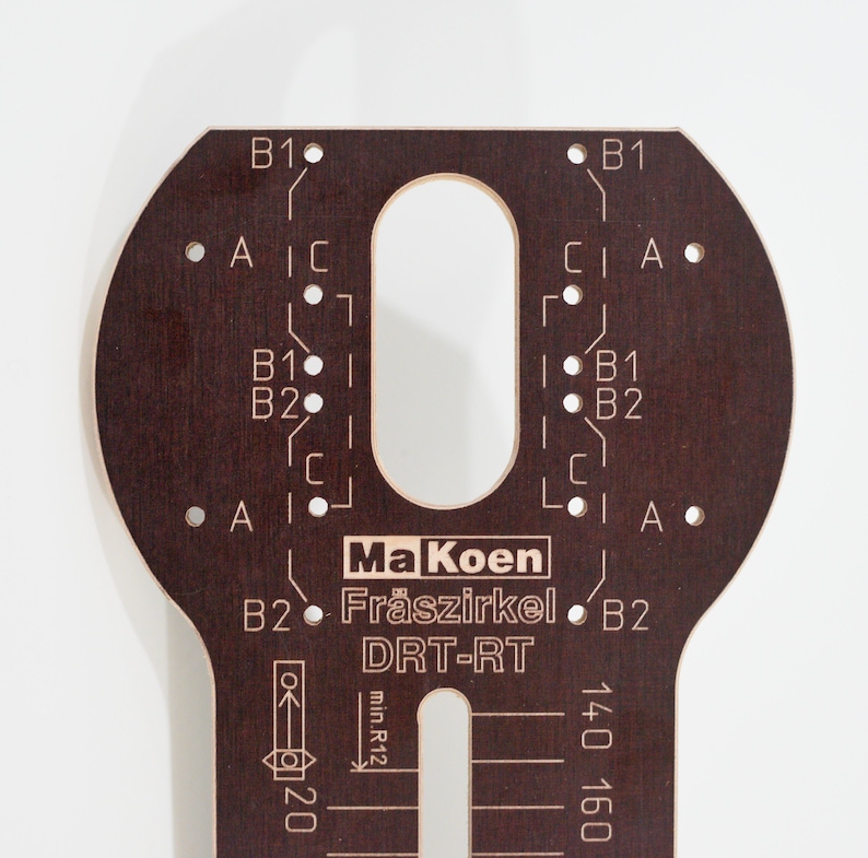 Milling Compass Circle Cutter Makita DRT50Z RT0700 Guide Aid Router 3 ...