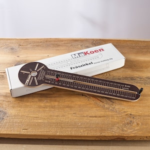 Fräszirkel Kreisschneider für Oberfräse 4cm-106cm Frässchablone Führungshilfe MaKoen Fräszirkel 4.0 passend für Bosch POF
