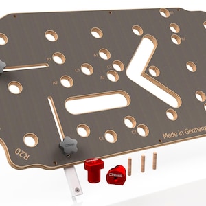 Modello MFT, tavolo multifunzionale, modello di fresatura 96-96 per tavolo da lavoro, modello MaKoen MFT 3.0 per piano di lavoro/banco da lavoro forato