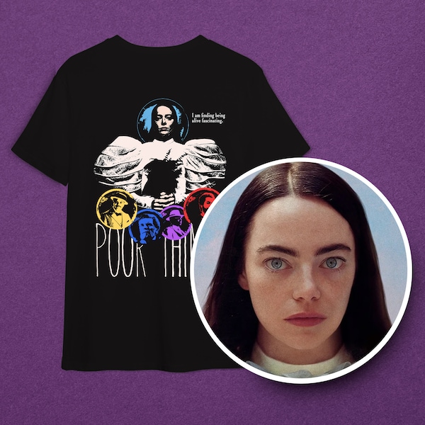 Poor Things Inspired Heavyweight T-Shirt, Emma Stone, Oscar Nominee