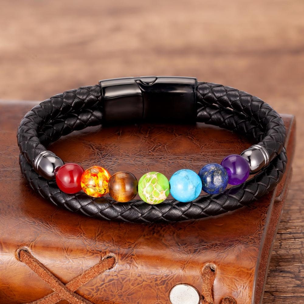 Buy Mens Chakra Bracelet. Shamballa Bracelet. Rainbow Bracelet. Meditation  Bracelet. Protection. Reiki Blessed Energy. Yoga Mala Bracelet. Online in  India - Etsy