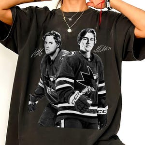 Macklin Celebrini Will Smith Grunge Vintage 90s Sport Shirt, SJ Shark Sport Shirt, Hockey Tee, Game Day Retro 90s Shirt, Gift For Fan