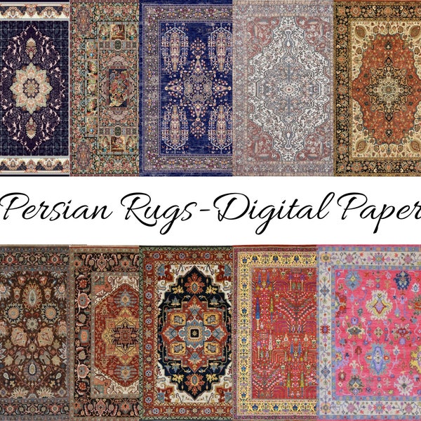 Antique Persian Rug Pattern / Persian Carpet Digital / Digital Download /Multipile usage / Digital/Carpet Pattern / Digital Paper/