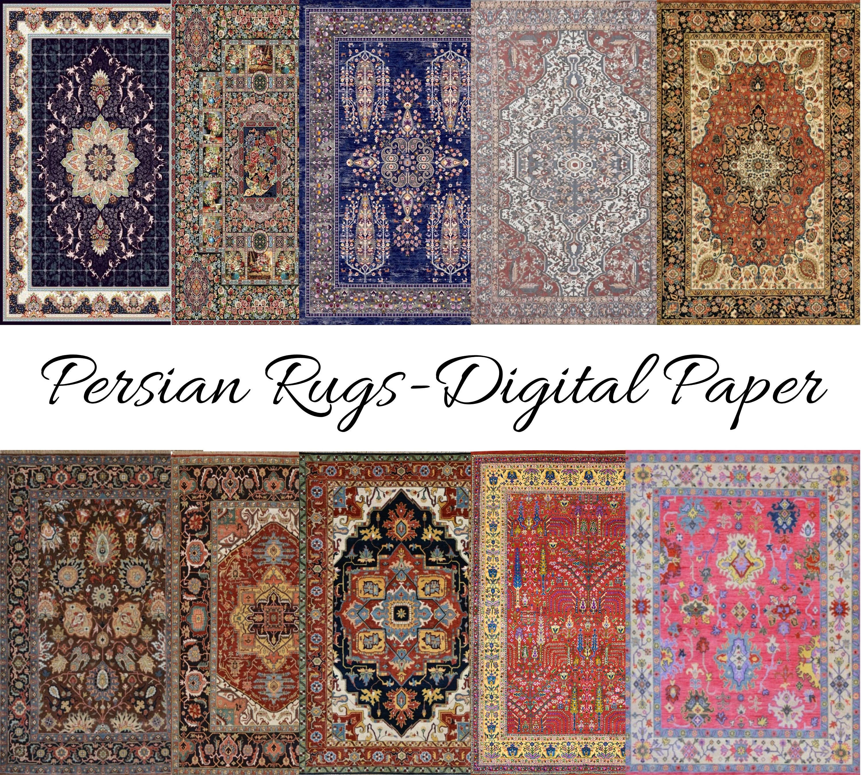 Antique Persian Rug Pattern / Persian Carpet Digital / Digital