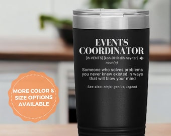 Personalised Tumbler,Events Coordinator Gift,Events Coordinator Tumbler,Gift for Events Coordinator,Laser Engraved,Christmas Gifts