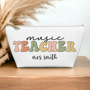 Musiklehrer Accessoire Tasche, Retro Musiklehrer Tasche, Musiklehrer Geschenk, Geschenk für Musiklehrer, Lehrer Taschen, Boho, Lehrer Geschenke