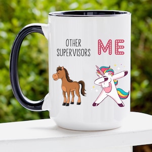Supervisor Geschenk, Betreuer Tasse, Betreuer Geschenk für Frauen, Supervisor Wertschätzung, Betreuer Danke, bester Betreuer aller Zeiten
