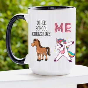 School Counselor Gift Idea, School Counselor Coffee Mug, School Counselor Appreciation Gifts, Unicorn School Counselor Christmas Gift