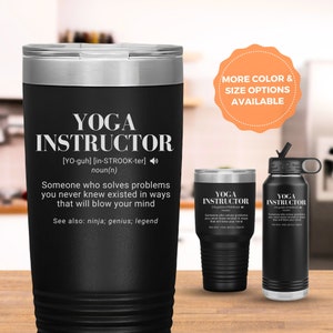 Yoga Instructor Gift, Personalized tumbler, yoga teacher gift, yoga instructor mug, Yoga Tumbler,yoga teacher gift,Engraved tumbler,
