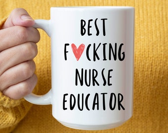 Regalo de Educador de Enfermera, Taza de Educador de Enfermera, Educador de Enfermera Impresionante, Mejor Educador de Enfermeras de la Historia, Copa de Agradecimiento, Regalo de Navidad para Enfermera