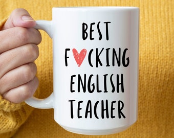 English Teacher Mug - English Teacher Gifts - English Teacher Cup - English Teacher Appreciation Gifts - Teacher End of Year Gift