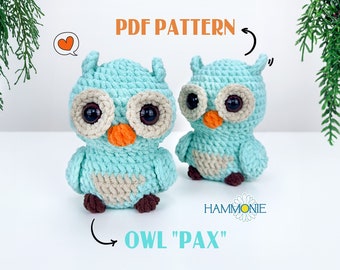 NO SEW Baby Owl Crochet Pattern, Unique Amigurumi Crochet Pattern, Plushie Pattern, Easy PDF Digital Download Crochet Pattern