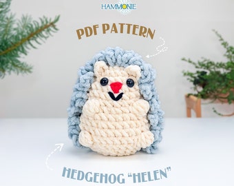 Hedgehog Plushie Crochet Pattern: Beginner Amigurumi (PDF Pattern)