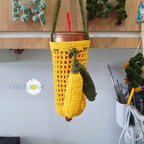 Crochet Water Bottle Holder | Handmade Water Bottle Bag | Macrame Water Bottle Hanging Bag | Vintage Water Bottle Carrier | Handmade Gift
