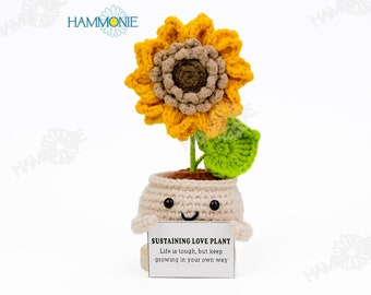 Sonnenblumen Dekoration FINGERINSPIRE Gehäkelte So Produktbild-Vorschau 3