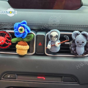 Crochet Halloween Car Vent Clip: Handmade Amigurumi Car Decor