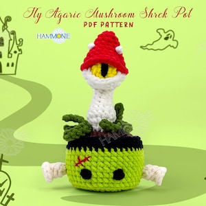 Monster Mushroom Crochet Pattern: Halloween Amigurumi Devil Plant (PDF Pattern)