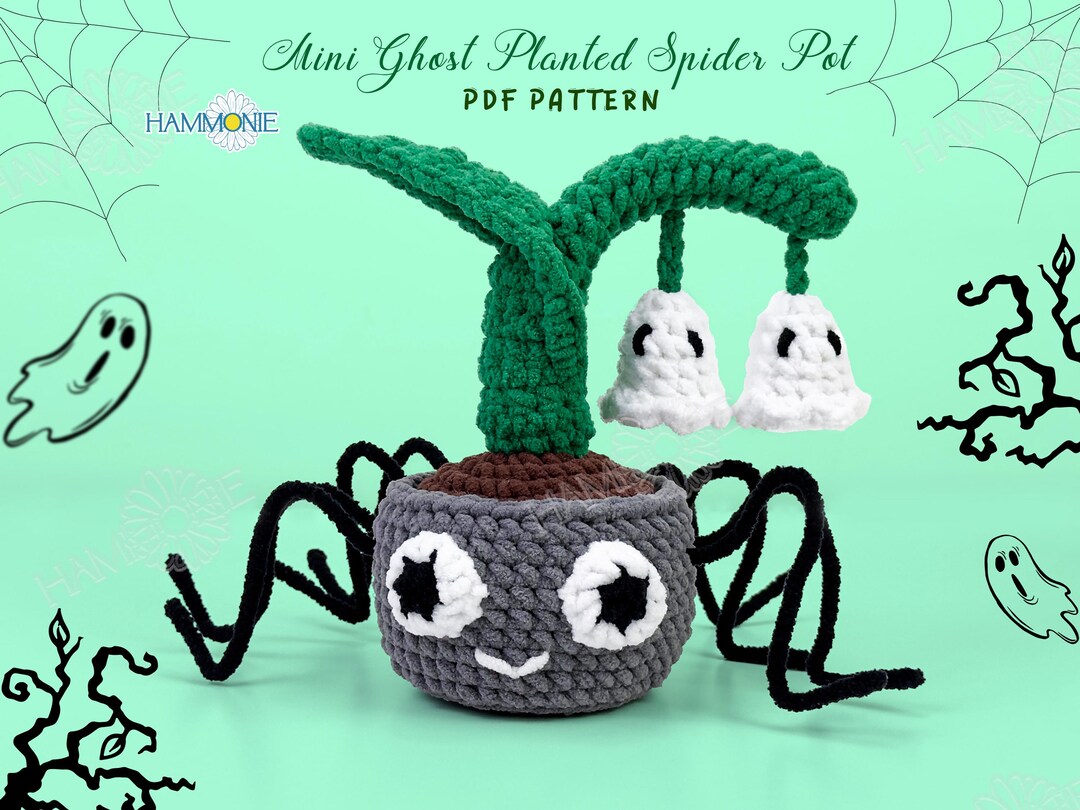 Ghost Spider Plant Crochet Pattern: Halloween Lily of the Valley (PDF ...