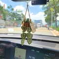 Crochet Car Plant Hanging, Crochet Monstera Plant Car Mirror Hanging, Car Accessories for Women, Plant Lover Gift, Cute Car Decor, Mum Plant product logo