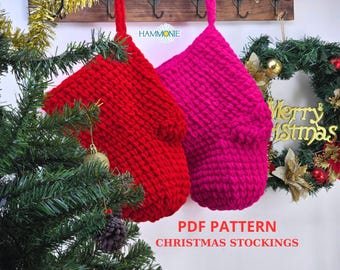 Crochet Christmas Stockings Pattern: Beginner-Friendly Ornament DIY (PDF Pattern)