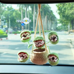 Crochet suspendu pour plante carnivore, Crochet pour décoration de voiture d'Halloween, Crochet pour suspension de miroir de voiture pour voiture, Accessoires de voiture pour Halloween, Cadeau d'Halloween