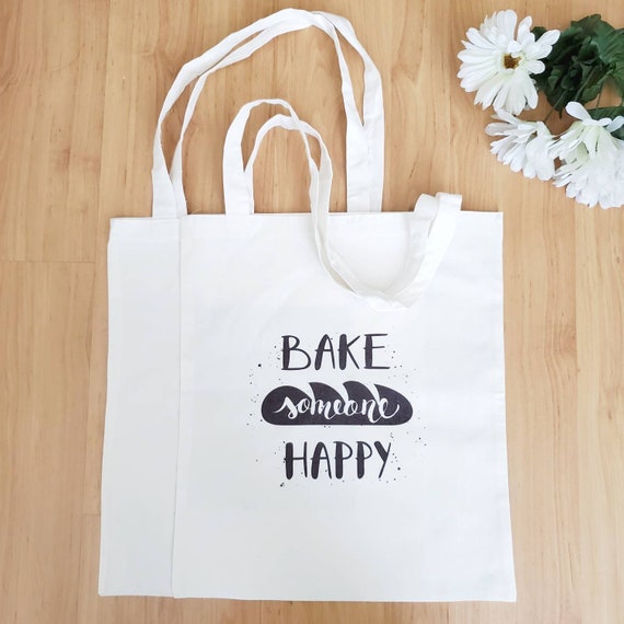 Baker Gift Canvas Tote Shopping Bag Etsy Ireland
