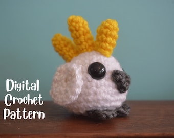 DIGITAL Cockatoo Digital Crochet Amigurumi Pattern