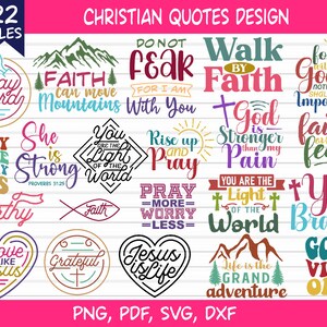 Christian Svg para hombres, Christian Svg Bundle, Bible Verse Svg Bundle, Jesus Quotes Design for Women, Blessed Faith Tee Svg, Tshirt, Cricut