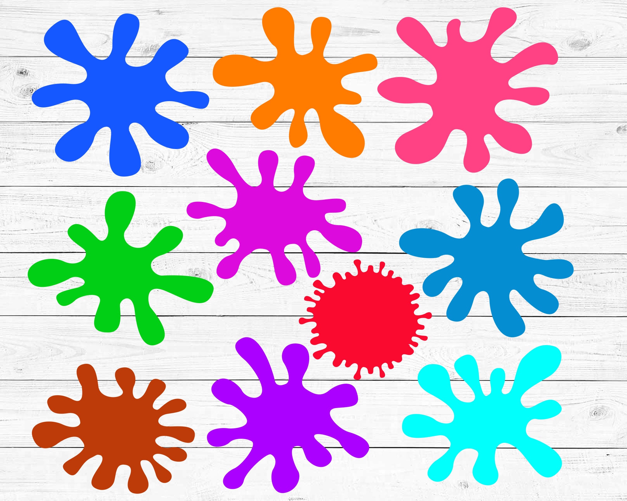 Paint Splatter Svg Bundle Files Splatter Clipart Svg Premiumsvg