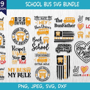 School Bus Driver Appreciation Gift, School Bus, School Bus driver SVG, Bus Life, bus driver gift, bus driver thank you, cricut, Svg Bundle