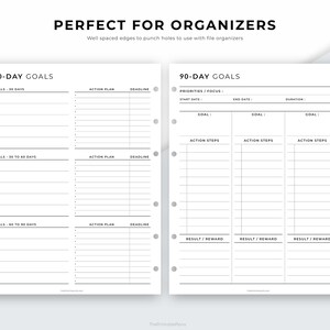 Quarterly Goal Planner Printable, 90-day Goal Planner, Goal Setting ...