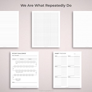 Printable Goal Planner Bundle, Daily, Weekly, Monthly, Quarterly ...