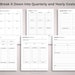 Printable Goal Planner Bundle, Daily, Weekly, Monthly, Quarterly ...