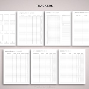 Reading Planner Bundle Printable, Reading Journal Printable, Reading ...