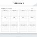 Landscape Yearly Tasks Planner Printable, Yearly to Do List, Minimalist ...