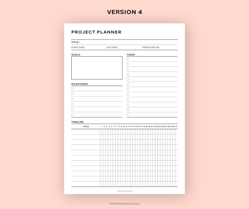 Project Planner Printable, Group Project Tracker, Team Project, Project ...