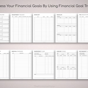Printable Planner, Finance and Budget planner bundle Printable, Savings trackers, Calendars, Income, Expenses, Bill, Debt, Spending Trackers image 5